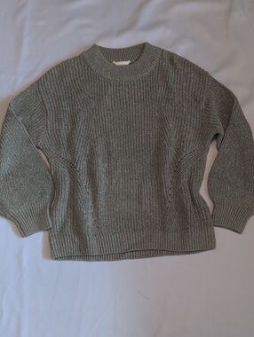 H&M Green Knit Crewneck Sweater
